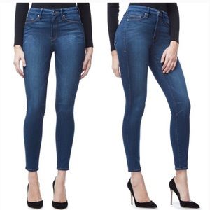 Good American Good Waist High Rise Skinny Jeans in Blue 013